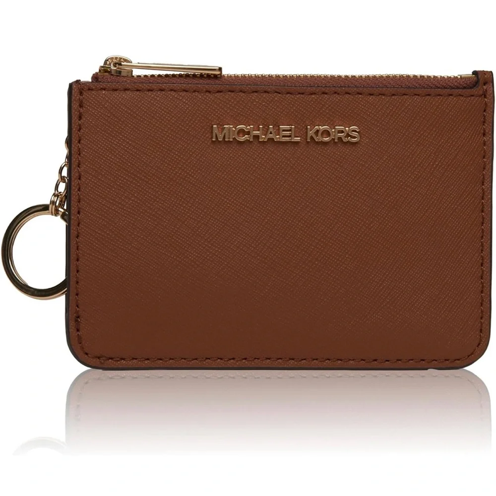Michael Kors Brown Card Holder Jet Set Travel - Picture 1 of 7